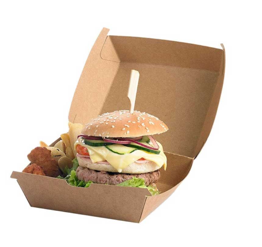 Khay giấy đựng hamburger